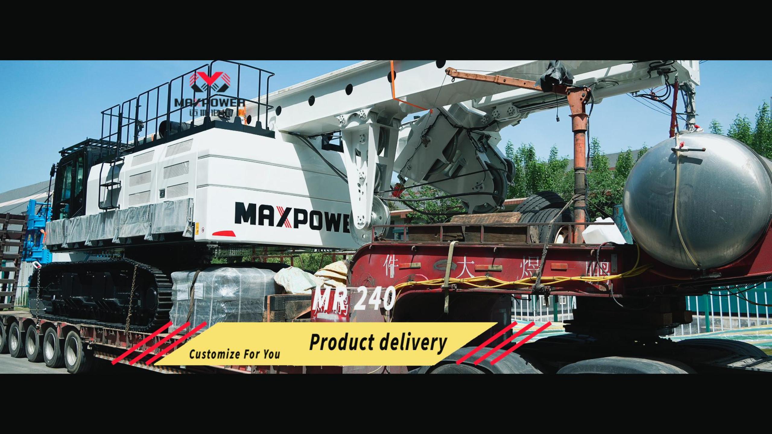 MR240 Rotary Drilling Rig Successfully Shipped, Quality Fulfillment, Embark on a New Journey